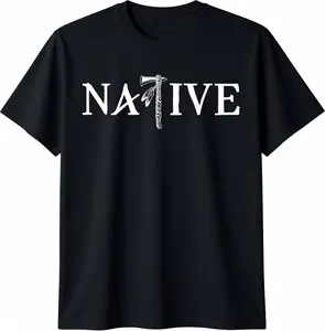 Native American Indian Day Pride Indigenous Cherokee Summer Casual Shortsleeve Cotton T-Shirt