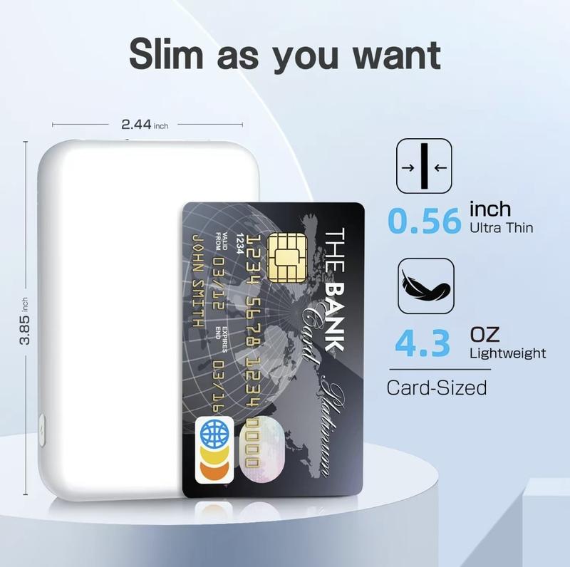 10000mAh MagneticWirelessPower Bank- Must-HaveFastCharging iPhone Charger, Travel-Friendly & On-the-Go PortableBatteryfor Daily Use，black，white，pink