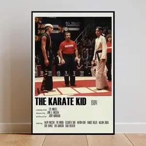 The Karate Kid (1984) Classic Movie Poster - Karate Kid Poster-Film Fan Collectibles - Vintage Movie Poster - Home Decor - Wall Art