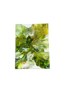 WanderLost Artz Original Canvas Paintings - Unique One of a Kind Original Canvas Painting with White Floating Frame for Home, Office, Gift Giving Earth Elemental