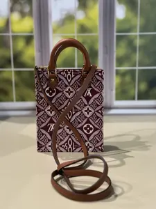 Pre-owned Louis Vuitton FABRIC Crossbody Bags PREOWNED SAC PLAT NANO 1854