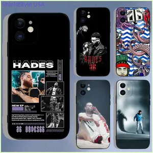 Rapper Hades 66 Phone Case For iPhone 16,15,14,13,12,11,Pro,Max,Plus,Silicone Black Funda Cover Shell hip hop style Unique Trendy