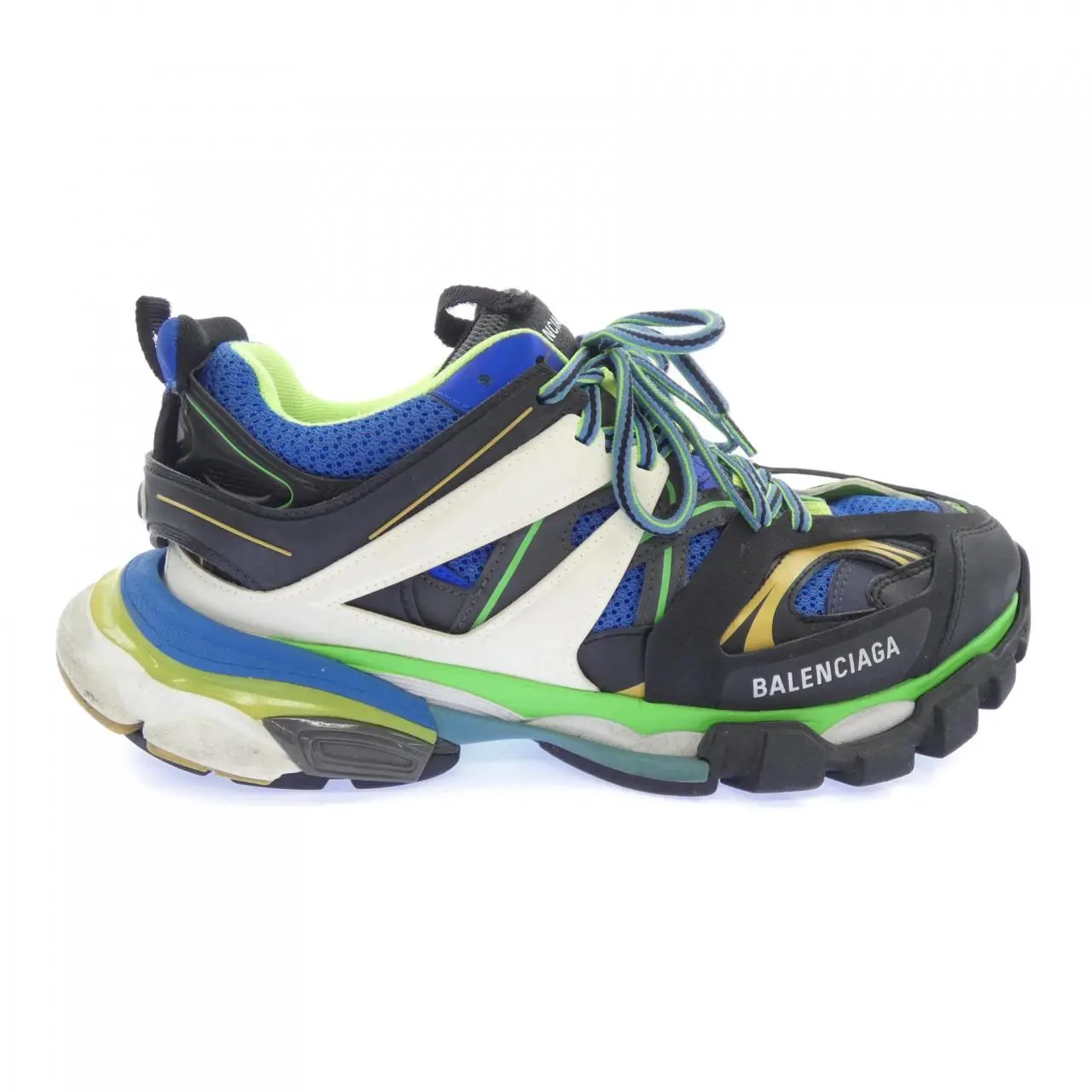 Pre-owned Balenciaga Nylon Small Leather Goods Track Mesh Sneakers