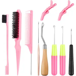Crochet Hooks for Hair Set with 5 count Different Size Crochet , Latch Hook for Passion Twist Crochet Hair Extensions