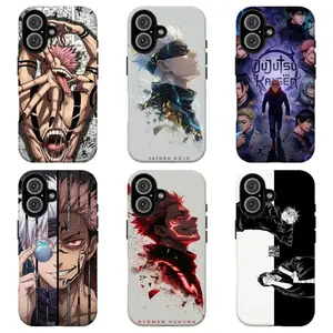 FL-JJK Ryomen Sukuna & Gojo Phone Case Cool Aesthetic Manga Protection Cover For iPhone 11 12 13 14 15 16 17 Air Pro Max