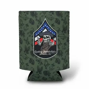 Collage & Chevron Camo - Neoprene Can Koozie