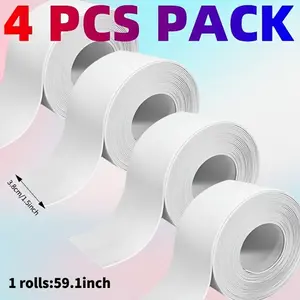 4 rolls/set of super strong adhesive waterproof Leak Proof Seal sealing strips for kitchen sinks, bathrooms and toilets; self-adhesive seam tape, 59.2 inches * 4 rolls * 1.5 inches.