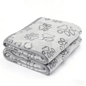 Soft Warm Pet Blanket Bedding Set of 2, Puppy Blanket, Wool-Like Texture for Dogs, Cats and Kitten, Ideal for Napping, Travel, and Pet Care