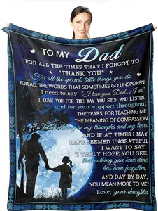 Dad's gift from daughter's blanket - Dad's birthday - What does dad want for a gift - Father's gift - The best dad's once proposed idea