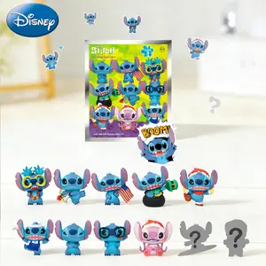 1PC Disney Officially Licensed Stitch Series Keychain Blind Bag Random Style Cute Cartoon Character Backpack Charm Christmas Halloween Party Gift for Family & Friends