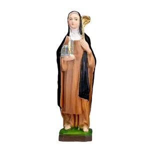The Faith Gift  Shop Saint Bridget statue - Hand Painted in Italy - Our Tuscany Collection -Estatua de Santa Brigida