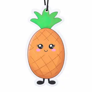 Cute Pineapple Car Air Freshener  | Kawaii Hanging Scent Diffuser for Car, Room & Closet