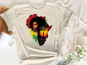 “Roots of Power” Afrocentric Graphic T-Shirt