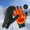 Men's & Women's Winter Sports Gloves - Extreme Cold Weather, Touch Screen Texting, Thermal Soft Lining, Conductive Leather, Biker Style, Abrasion Resistant, Durable, for Running, Extreme Cold Weather Gloves, Biker Style Sports Gloves