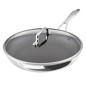 12.5-Inch ScratchDefense™ C1 Nonstick Frying Pan with Lid