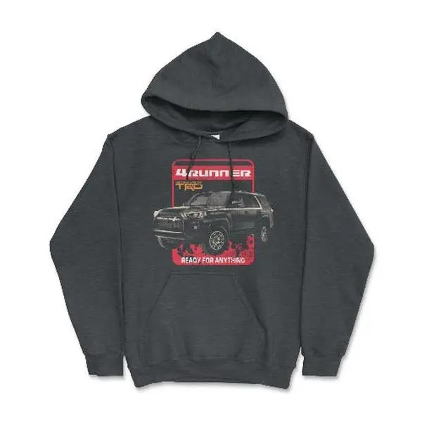 Toyota 4Runner Ready for Anything Hoodie-Toyota Lifestyle Casual Fleece Fabric