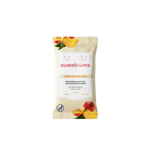 Peach Scented Feminine Hygiene Wipes