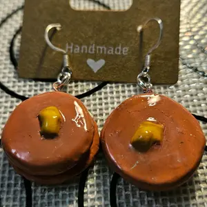 handmade pancake earrings