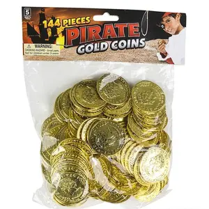 🪙 Bulk Plastic Gold Coins – 3,600 Treasure Coins (25 Bags of 144 Each)