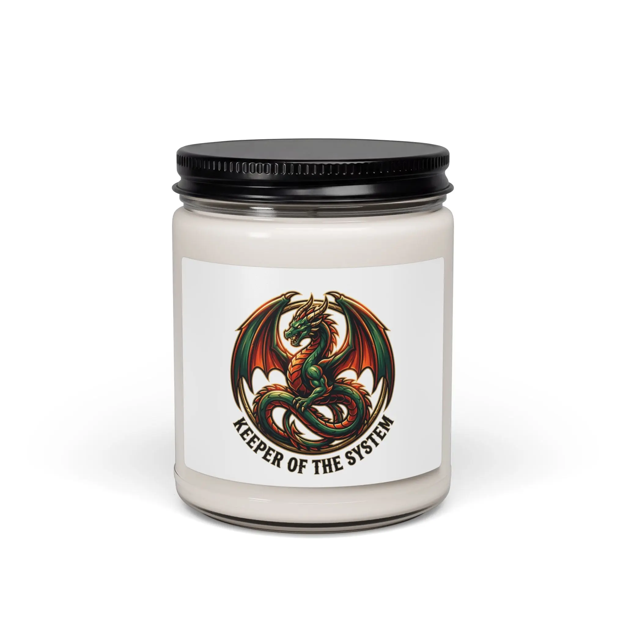 Dragon Emblem Candle, 9oz Soy Candle | fantasy art, mythical creature