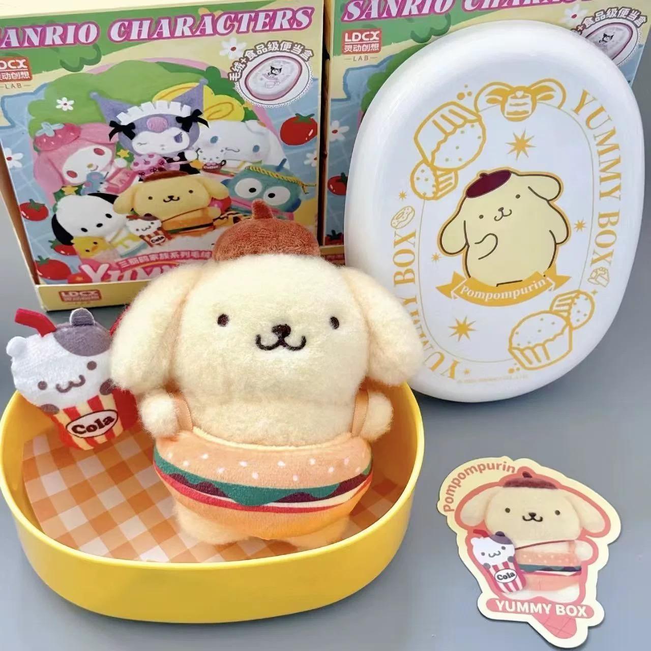 YummyBox Sanrio Family Plush Blind Box  6 classic characters + 1 mystery hidden style, super soft and squishy, perfect for gifting or keeping