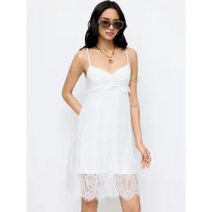 Cider Lace Panel Babydoll Cami Mini Dress SwimWeek