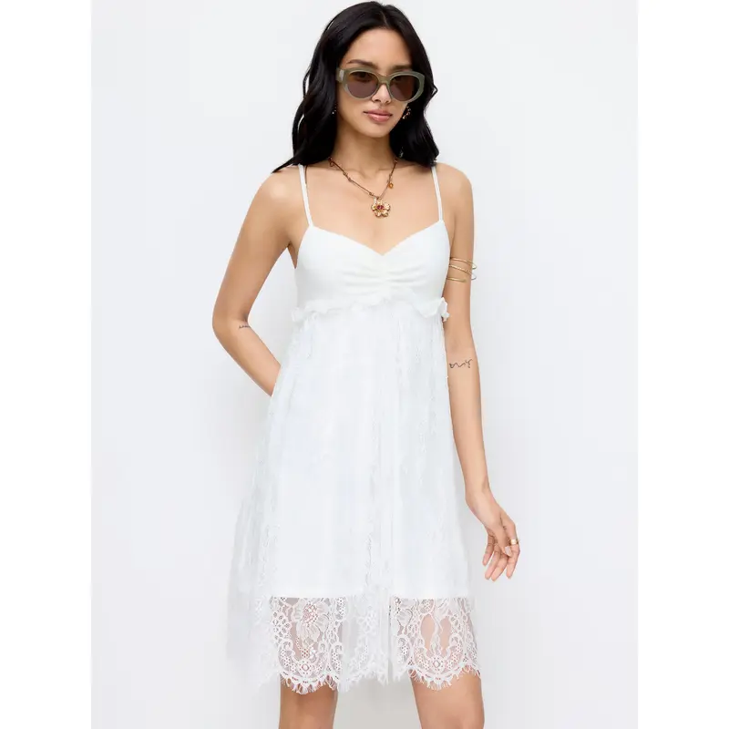 chinese dress ladies Say I Do White Babydoll Dress – Shop the Mint main image 1