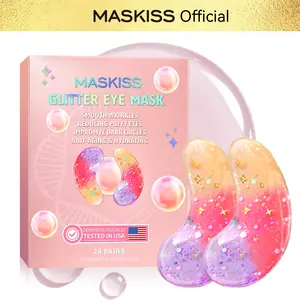 MASKISS 24Pairs Eye Mask For Dark Circles,Eye Bags,Natural Collagen Eye Patches,Best Gifts For Men And Women Hyaluronic Gentle Skin Care Comfort Glitter Hydrating