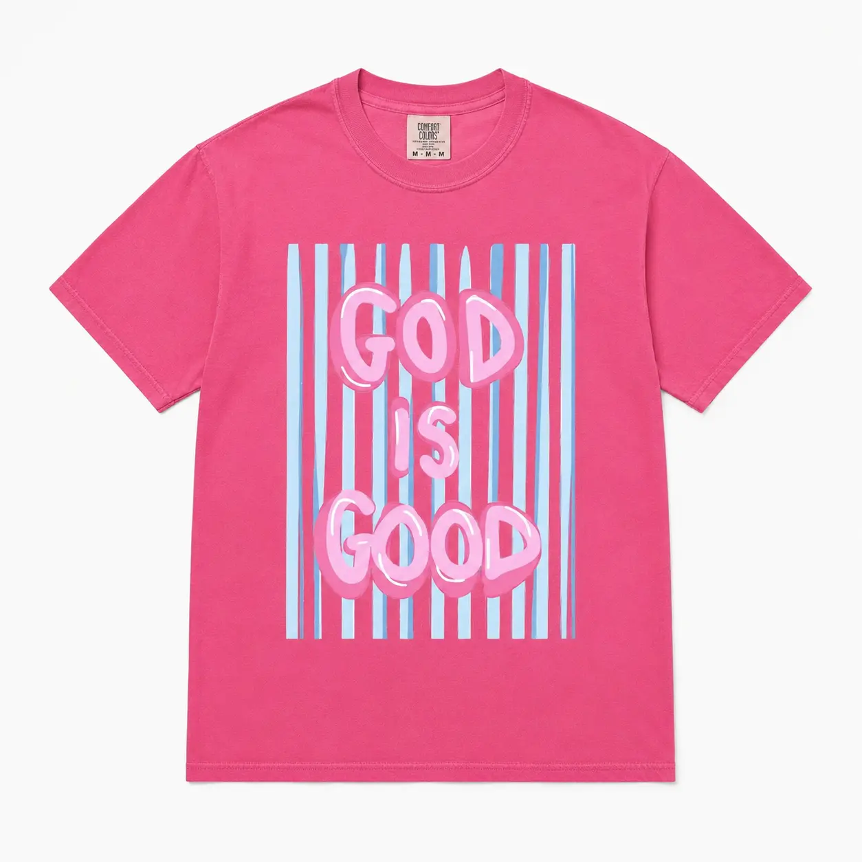 God Is Good Comfort Colors T-Shirt, Christian Faith Graphic Tee, Inspirational Religious Shirt, Unisex Cotton Jesus Lover Top