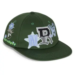 RIPNDIP Team Snapback Hat - Hunter Green, Stylish Snapback Hats for Men, Cool Graphic Daily Wear Accessory, Cool Graphic Hats