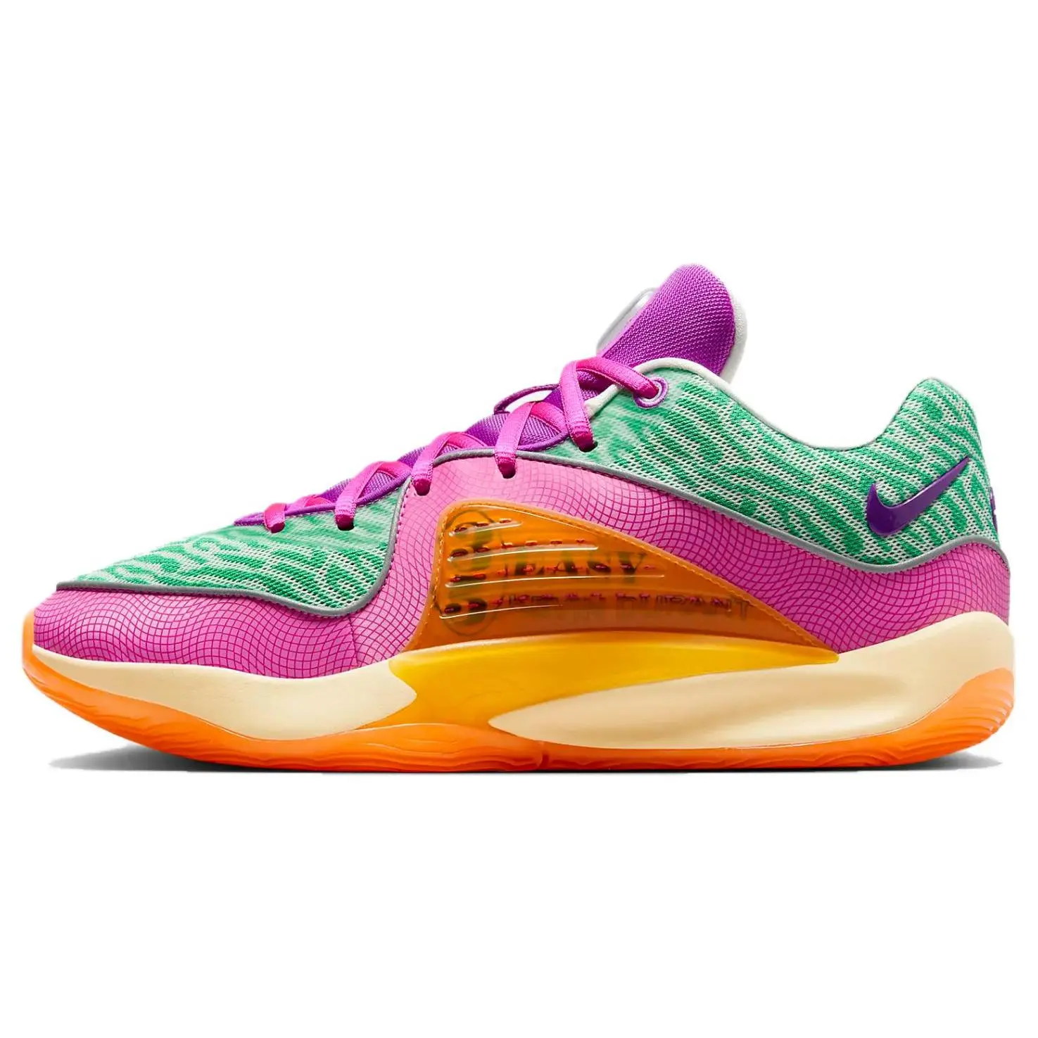 Nike KD 16 Asw EP Stadium Green Playful Pink Versatile Low Top Basketball Shoes Men's FJ4238-300