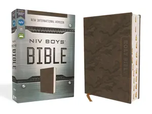 NIV, Boys' Bible, Leathersoft, Brown Camo, Thumb Indexed Tabs, Comfort Print by Zondervan [Leatherbound Book]