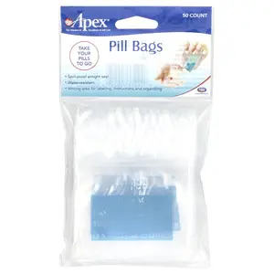 Apex Pill Bags, 50 Count
