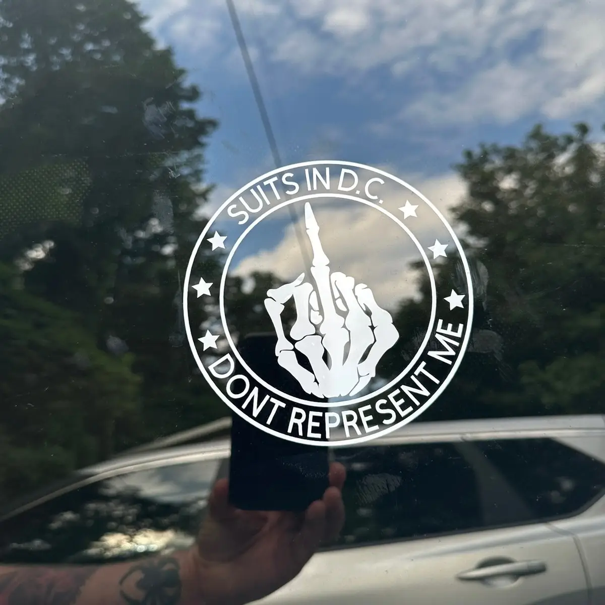 Suits In D.C. Don’t Represent Me Car Decal