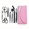 Eyebrow Trimming Kit, 8 Counts/set Stainless Steel Eyebrow Shaping Tool & Comb & Tweezers, Professional Cosmetic Makeup Tool for Beginners, Eyebrow Shaping Tool, Cosmetics Makeup Tools, Makeup Tools Gift, Eyebrow Styling Kit, Beauty Equipment
