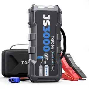 TOPDON JS3000 12V 3000A Battery Booster Jump Starter Pack for Up to 9L Gas/ 7L Diesel Engines