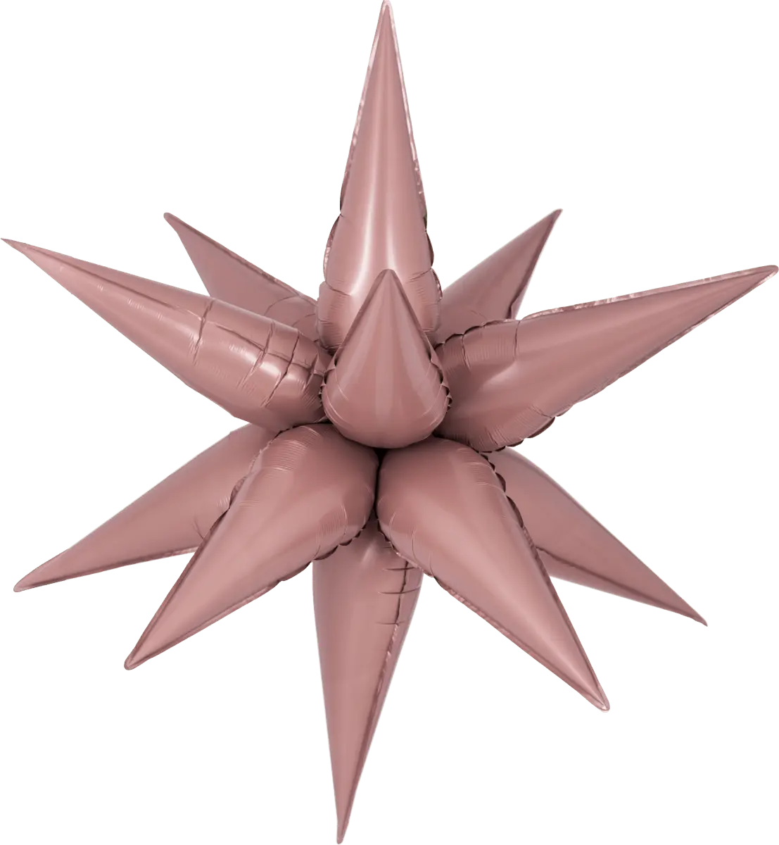 Decochamp Starburst Dusty Rose 3D Foil Balloon - 40" in.