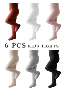 Girls' Spring & Fall Jumpsuits Set, Comfortable Plain Color Bottoms, Ideal for Daily Wear, Simple Casual Style, Perfect for Seasons