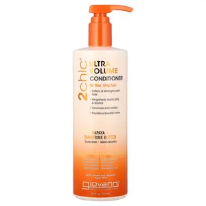 Giovanni 2chic®, Ultra-Volume Conditioner, For Fine, Limp Hair, Papaya + Tangerine Butter, 24 fl oz (710 ml)