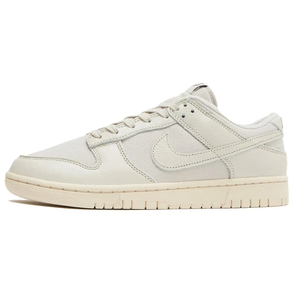 Nike Dunk Low Premium Light Orewood Brown Versatile Comfort Skate Shoes Men's Off White DZ2538-100