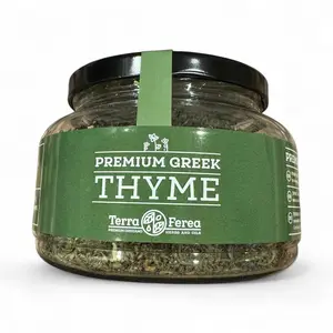 Greek Thyme | 100% Pure Wild-Harvested Herb from Greece | Handpicked & Naturally Dried | Authentic Mediterranean Flavor | 50 g / 1.7 oz Jar