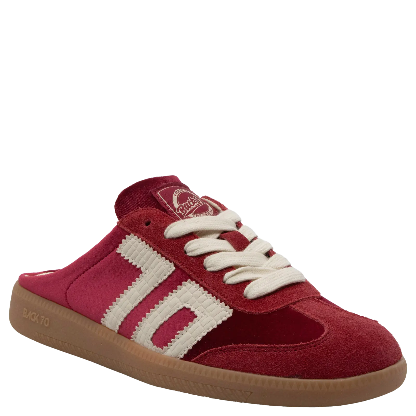 Back 70: EASTER W26 in VELVET RED MILK Backless Sneakers
