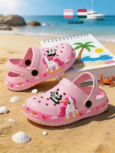 Breathable Lightweight Sandals, Summer Beach Slippers, Anti-Slip Soft Sole, Unisex Kids Shoes, Eva Material