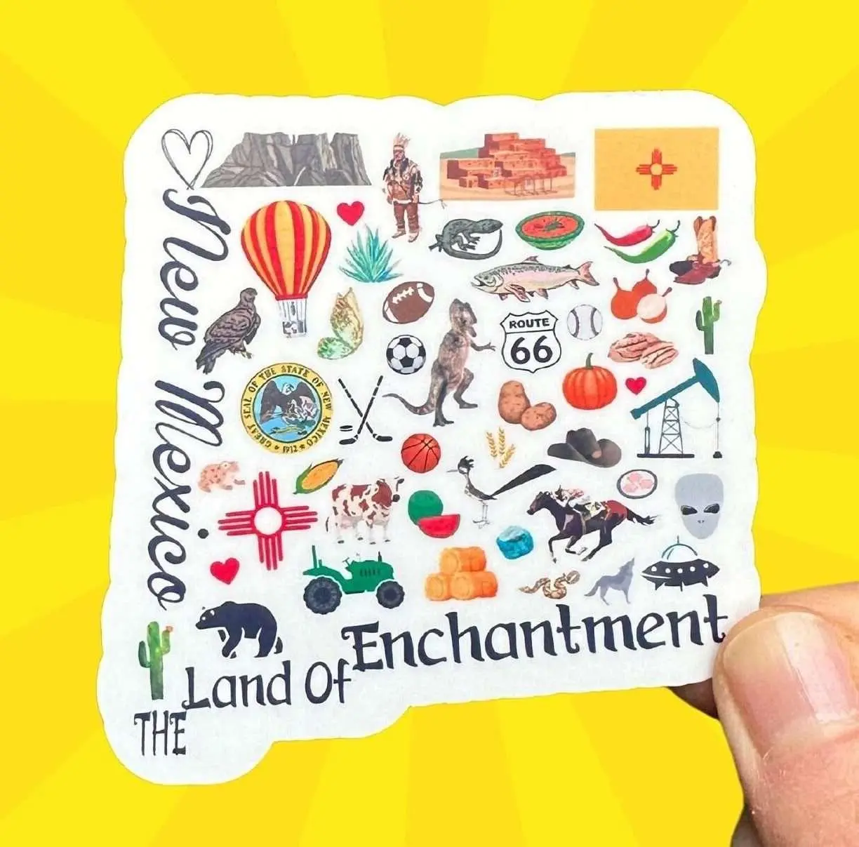 New Mexico Sticker | Unique Handmade Sticker for Travel