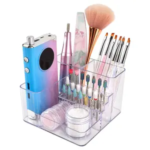 Drill Holder, 21 Holes  Drill Machine & Bits Storage Box,   Drill Bit Holder Professional  Tools Organizer,  Desk Organizer for  Tech