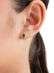 Sienna Emerald Stack Studs Sienna Emerald Stack Studs