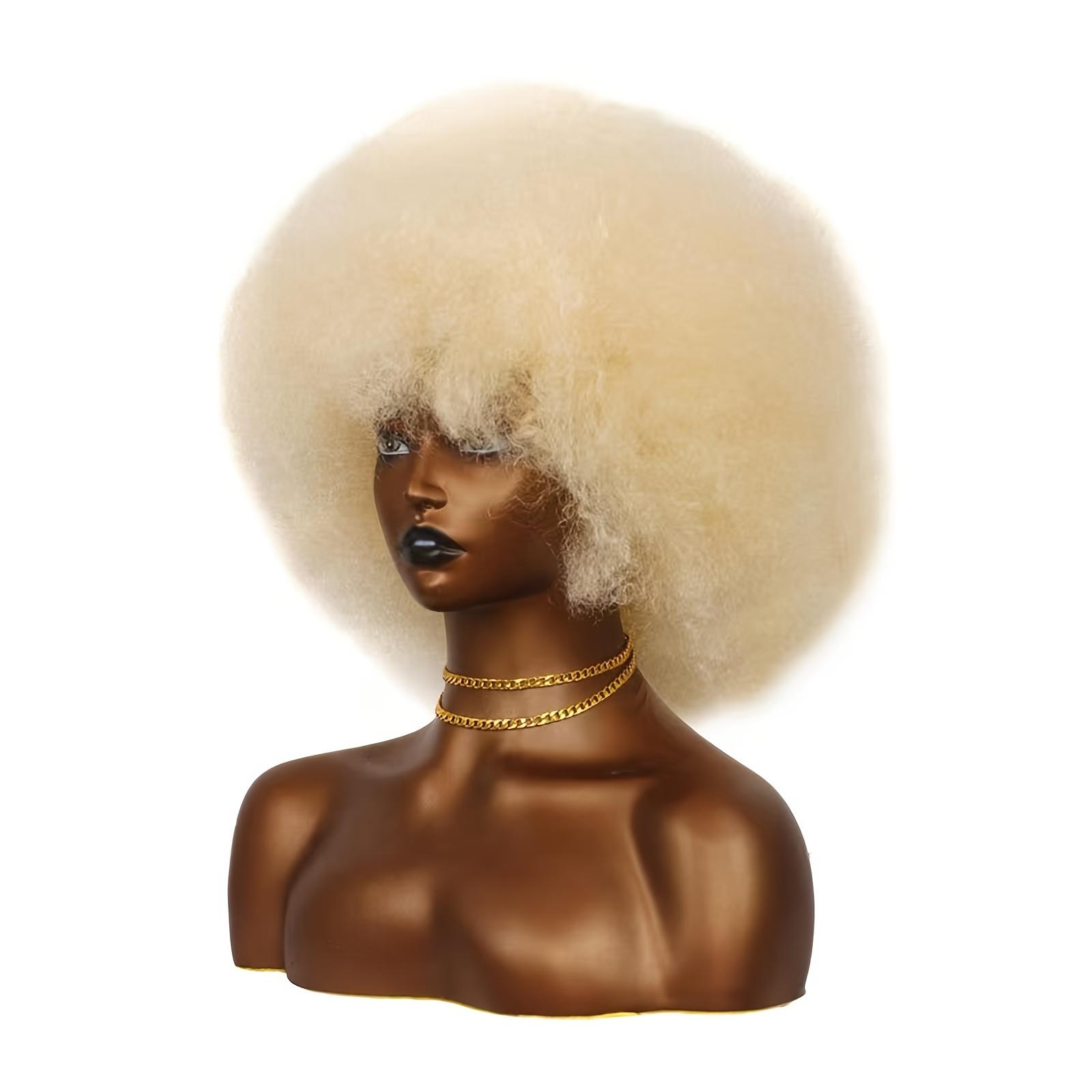 A Vintage 70S Afro-Style Curly Wig with Density, Featuring a Soft And Full Fluffy Look, Perfect for Parties And Cosplay