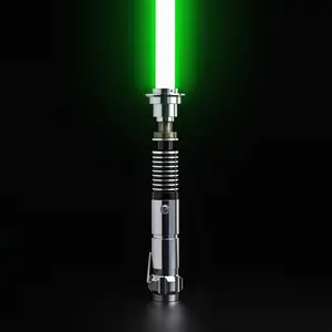 TXQ Luke V1 Lightsaber with 12 RGB Colors 16 Sound Fonts and Motion Control, Smooth Swing Force FX Dueling Light Saber for Christmas, Metal Hilt Jedi Cosplay Lightsaber Gift