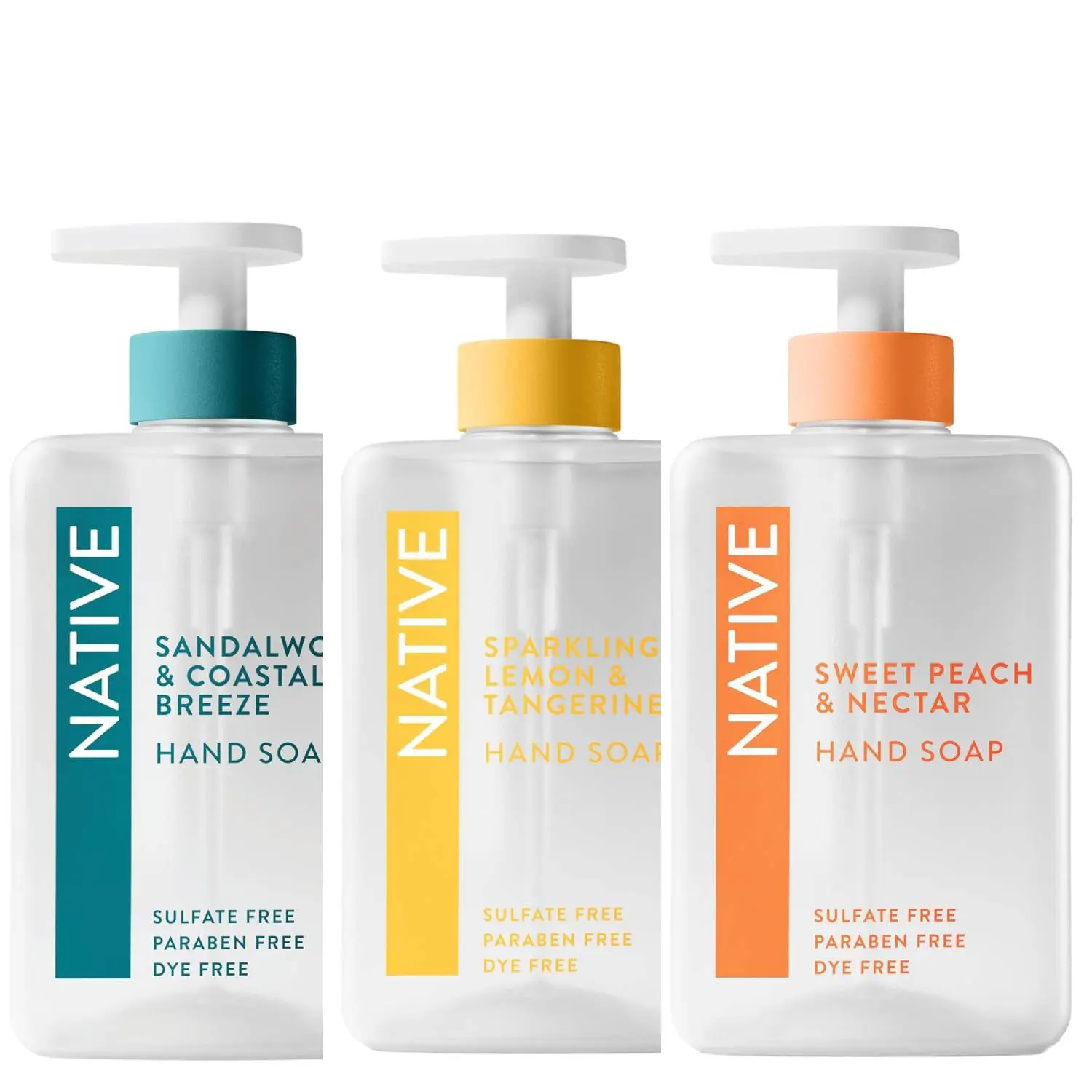 Native Liquid Hand Soap, Various Scent, Non-Drying Formula for Soft, Smooth Hands