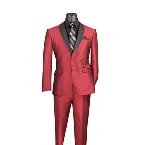 Men’s Luxury Satin Lapel Tuxedo Suit